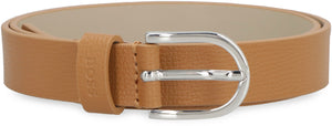 Grainy leather belt-1